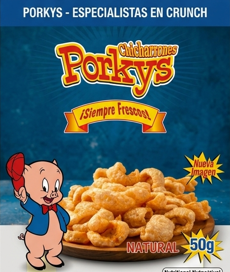 "CHICHARRONES PORKYS"  "Siempre Frescos".